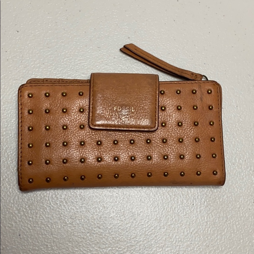 Fossil studded wallet